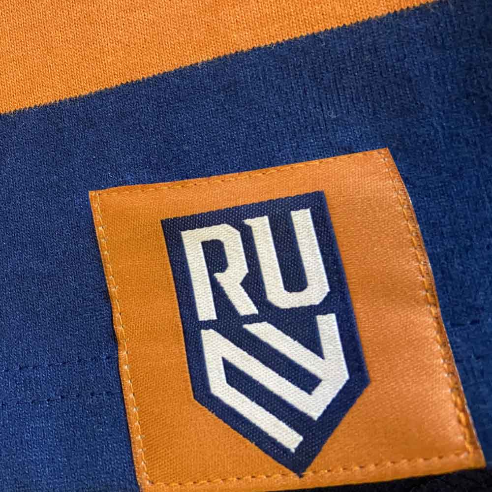 Rugby United New York Navy Orange Hooped Rugby Shirt – Bild 5
