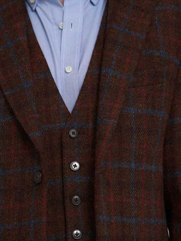 Harris Tweed Sakko ''London'' In Lord's Overcheck – Bild 4
