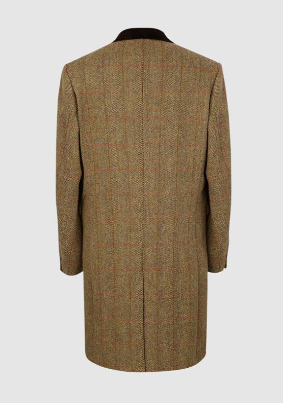 Harris Tweed Overjas, Chelsea Overcoat - Mustard – Bild 2