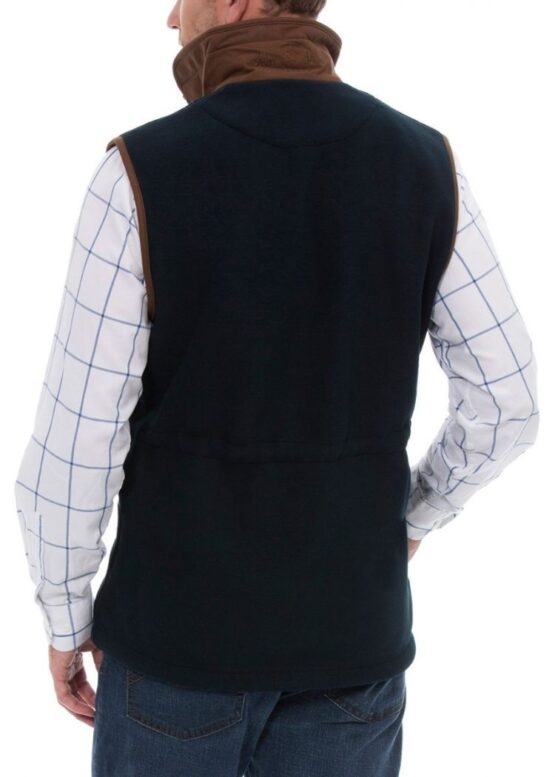 Fleece Waistcoat In Dark Navy – Bild 4
