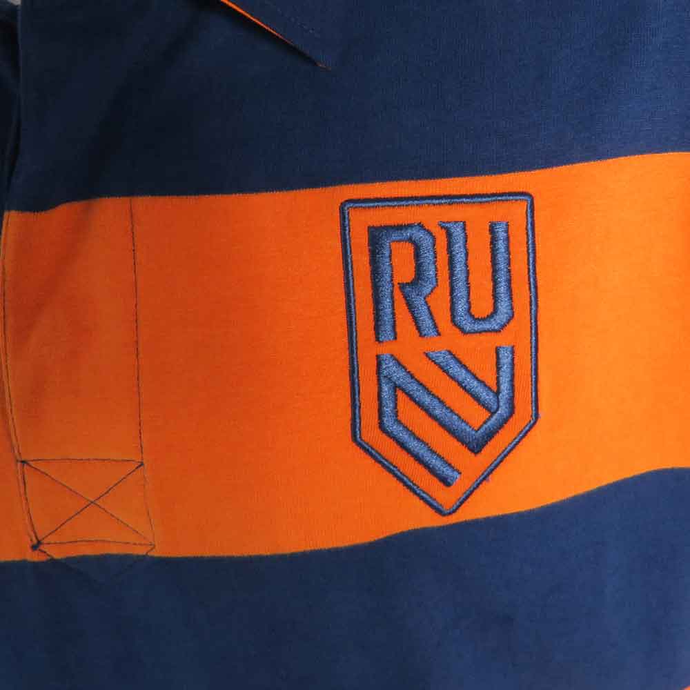 Rugby United New York Navy Orange Hooped Rugby Shirt – Bild 4