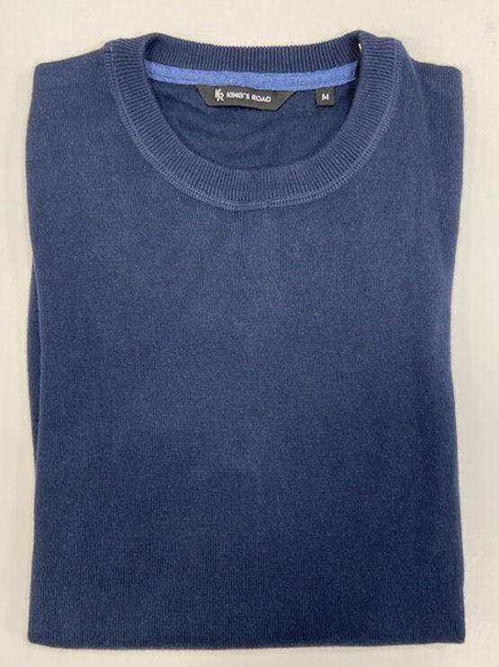 Katoenen trui Ronde Hals Blauw