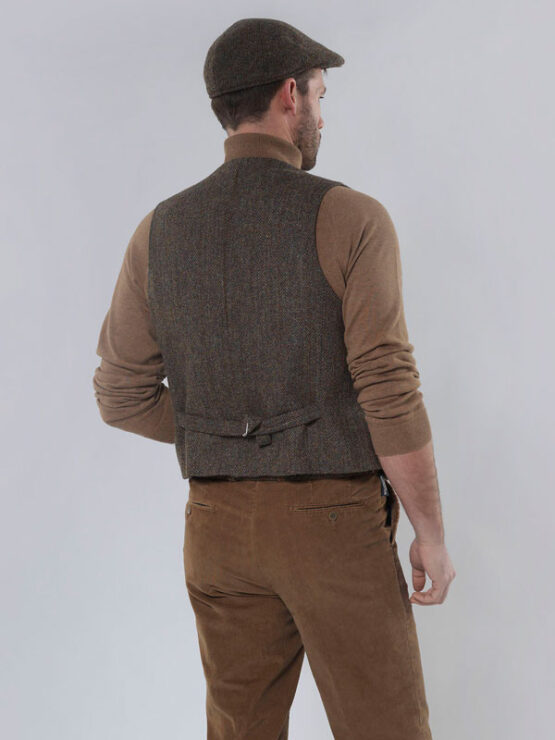 Harris Tweed Weste mit Revers 670 – Bild 2