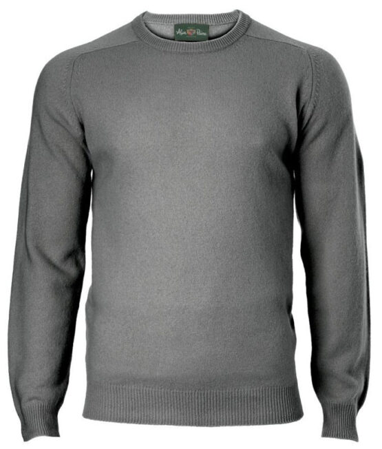 Alan Paine Lamswol Pullover Ronde-hals, Updated Fit - Grey Mix – Bild 4