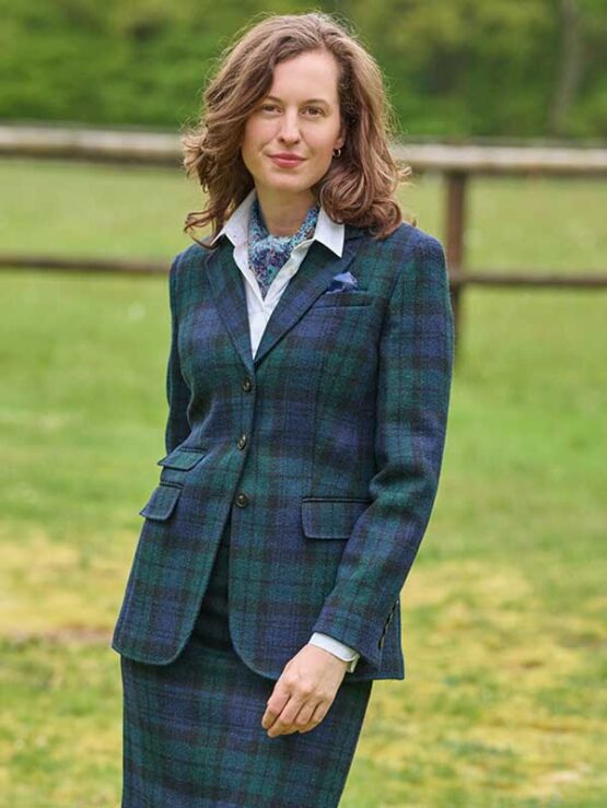 Harris tweed Damen blazer Black Watch 816