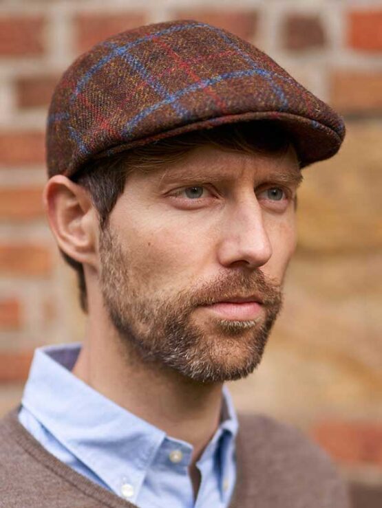 Harris Tweed Pet 672 Brown Overcheck