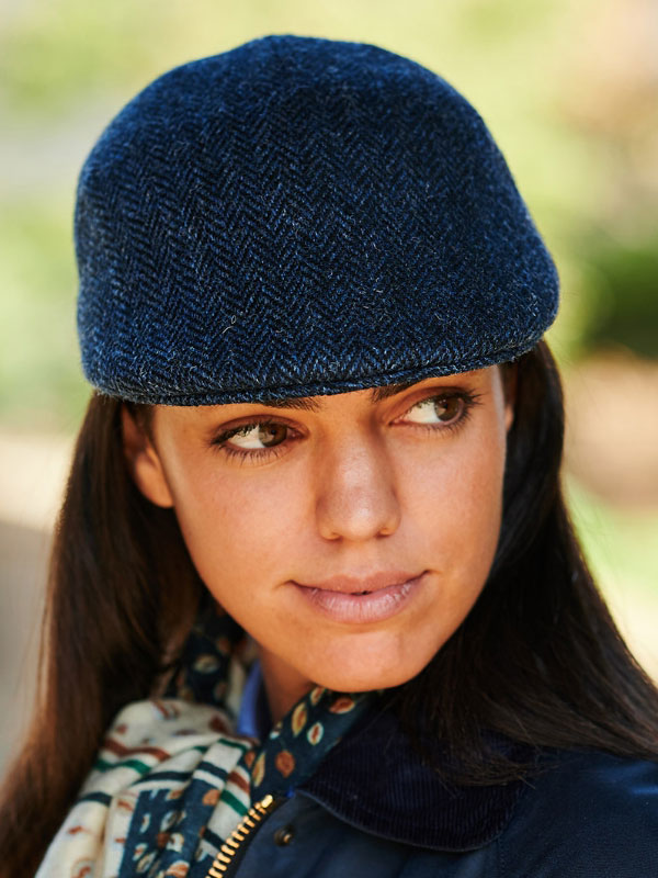 Harris_Tweed_Pet_610_Blauwe_Visgraat