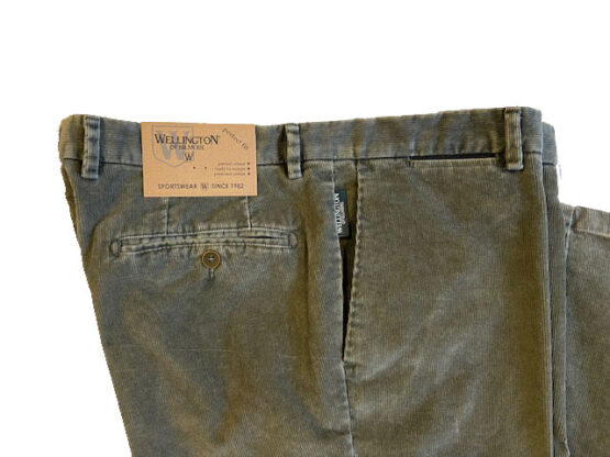 Wellington Ribcord Pantalon Olive – Bild 3