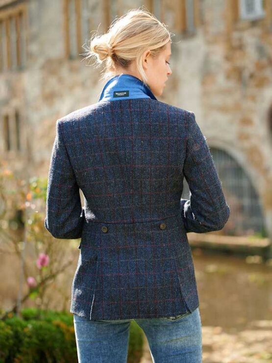 Harris tweed Dames Sakko Scottish Blue 613 – Bild 2