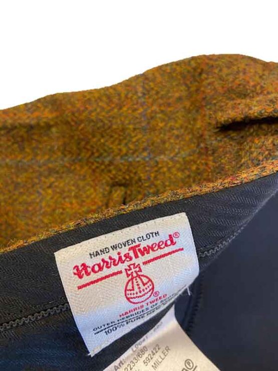 Harris Tweed Pantalon Oker met Lichte Overruit – Bild 3