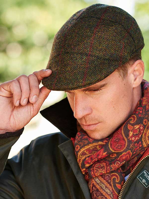 Harris_Tweed_Pet_633_Groen_met_Overruit