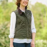 Sportliche Damen Steppweste ”Lily” in oliv