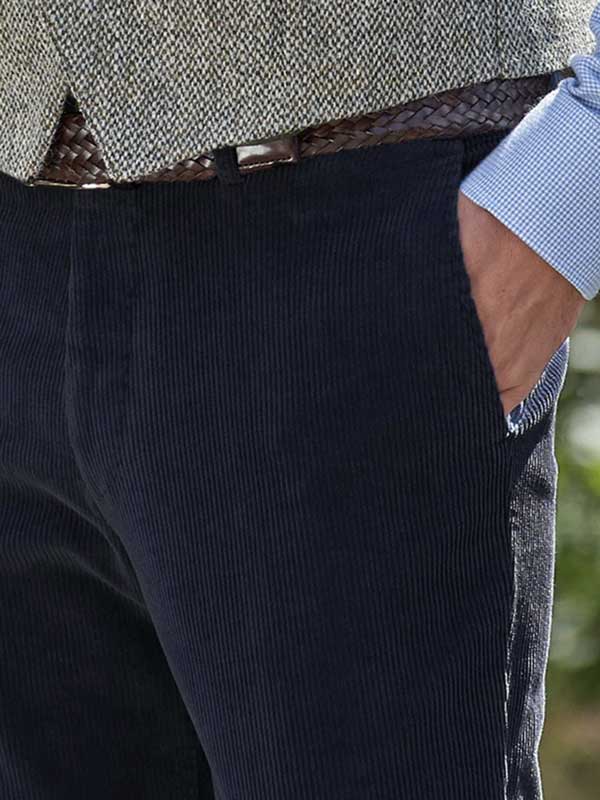 Hose in Genua Cord Navy – Bild 3