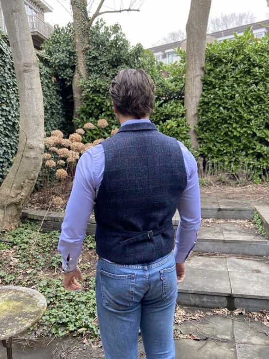 Harris Tweed Weste Blau 613 – Bild 3