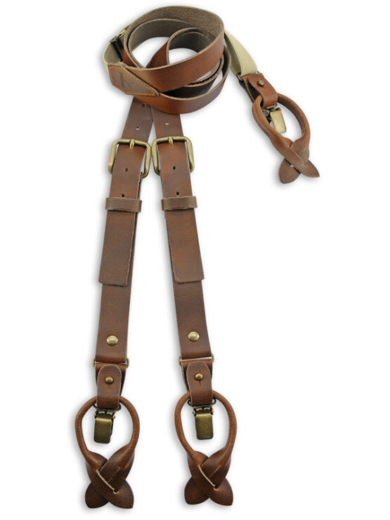Sir Redman Work Hosenträger Braun Leder