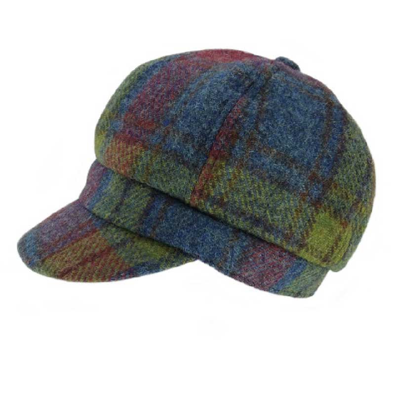 Harris_Tweed_One_Size_Ladies_Cap_in_Multi_Colour_Tartan