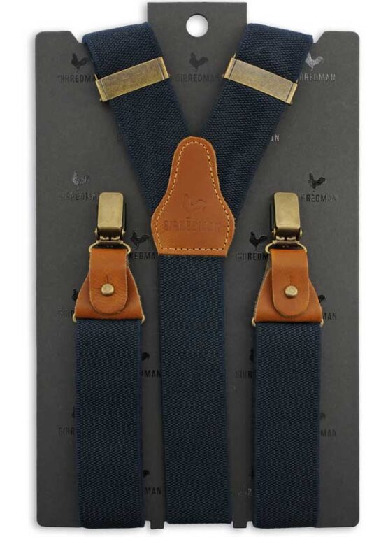 Luxuriöse Hosenträger Essential Blau – Bild 3