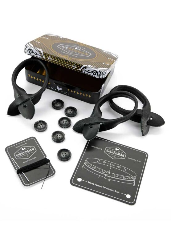 Luxuriöse Hosenträger Essential Schwarz – Bild 3