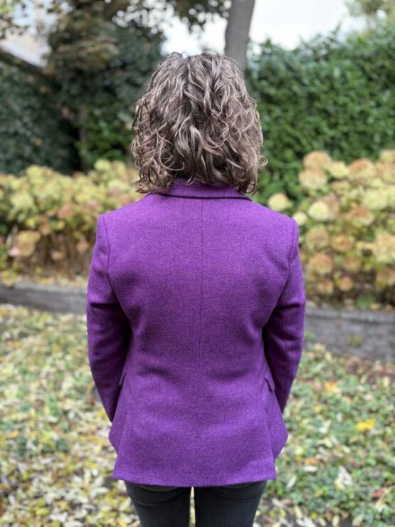 Tweed Damen Blazer Purple – Bild 3