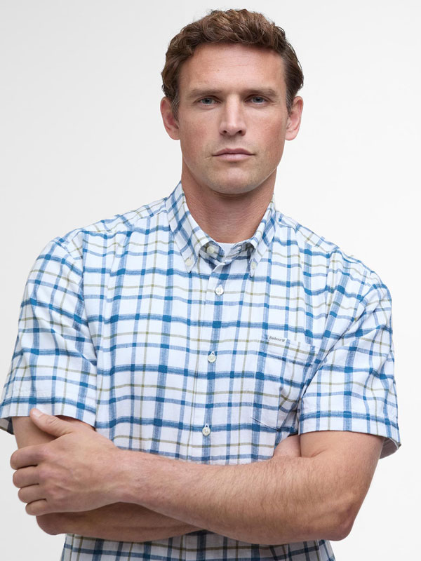 Barbour Glover Regular Kurzarmhemd aus Leinenmischung – Bild 4