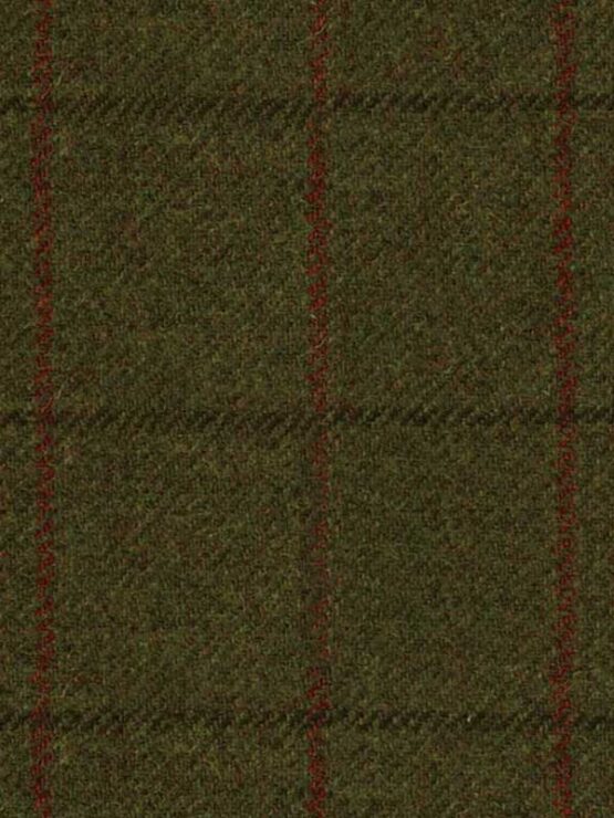 Harris Tweed Hose ''Mr. Miller " Im Green Overcheck – Bild 3