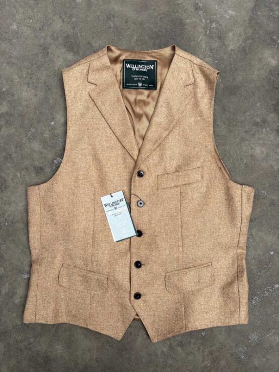 Herren Leinenweste ''Wales'' Beige