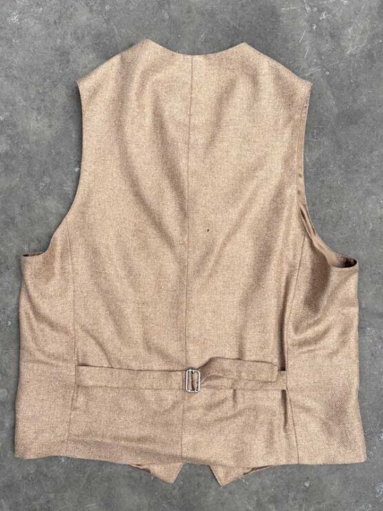 Herren Leinenweste ''Wales'' Beige – Bild 2