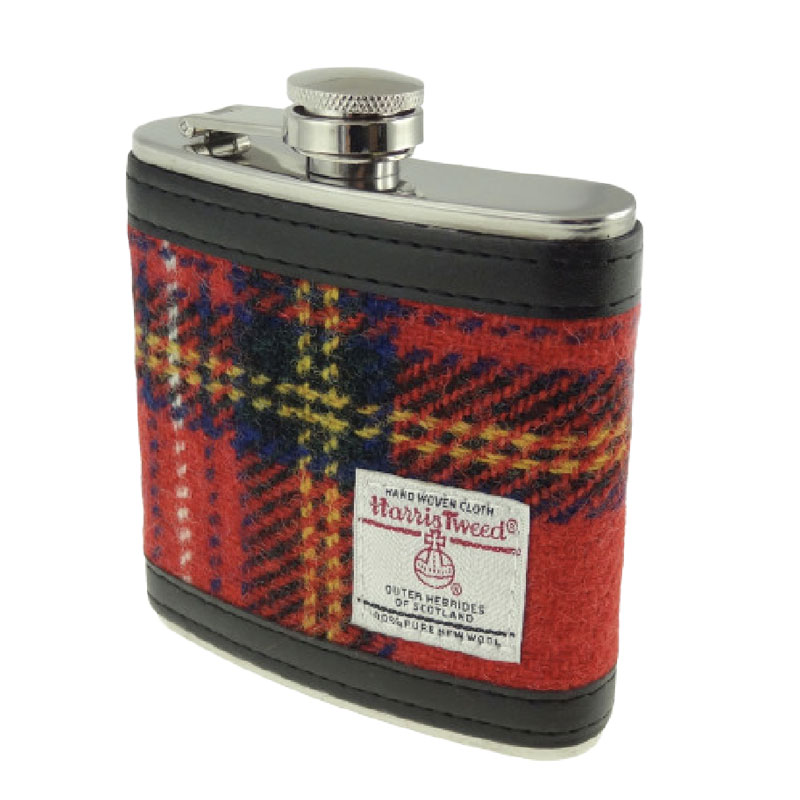 6oz_Harris_Tweed_Hip_Flask_in_Royal_Stewart_Tartan
