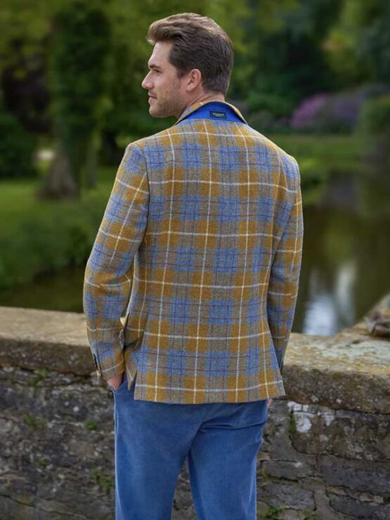 Harris Tweed Sakko ''London'' Im Amber Check – Bild 3