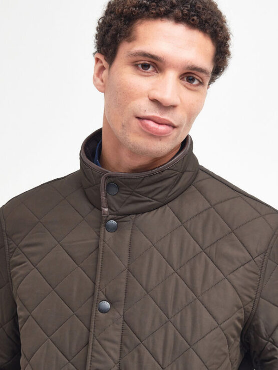 Barbour Powell Quilt Olive – Bild 3