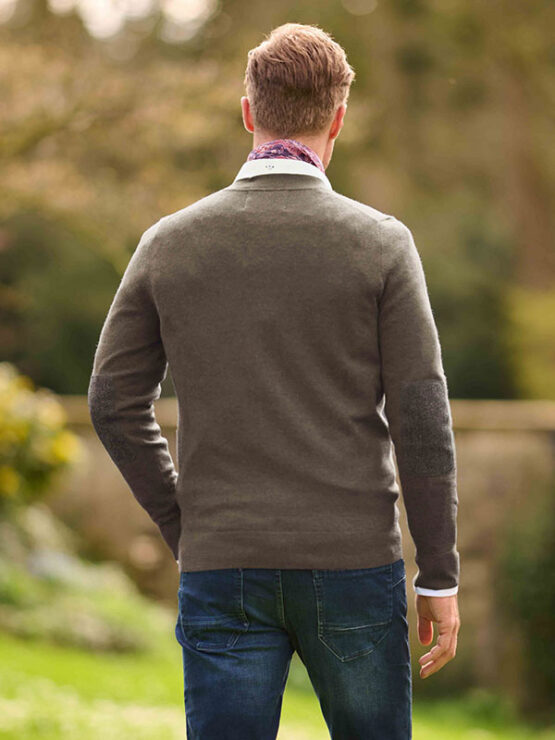 Herren Merino-Strickjacke ''The Cardigan'' In Nutmeg – Bild 2