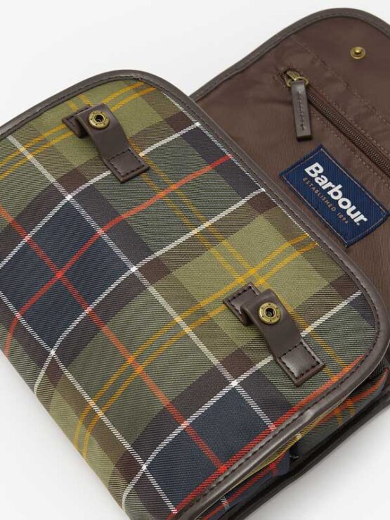 Barbour Tartan Hängender Kulturbeutel Classic – Bild 4