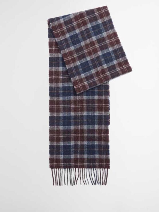 Barbour Schal Tartan Lammwolle Midnight Oak Tartan – Bild 4