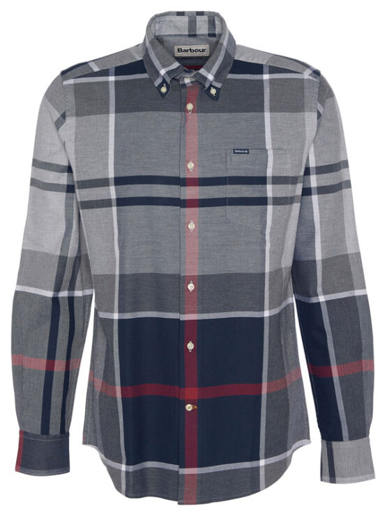 Barbour Dunoon Tailored Tartan Shirt Blue Granite – Bild 4