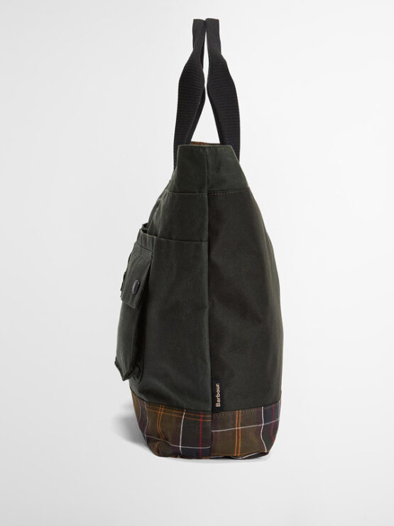Barbour Field Wax Tragetaschen Sage/Classic – Bild 4
