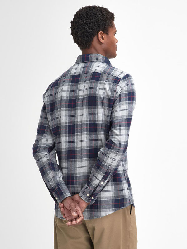 Barbour Fortrose Tailored Tartan Shirt Blue Granite – Bild 3