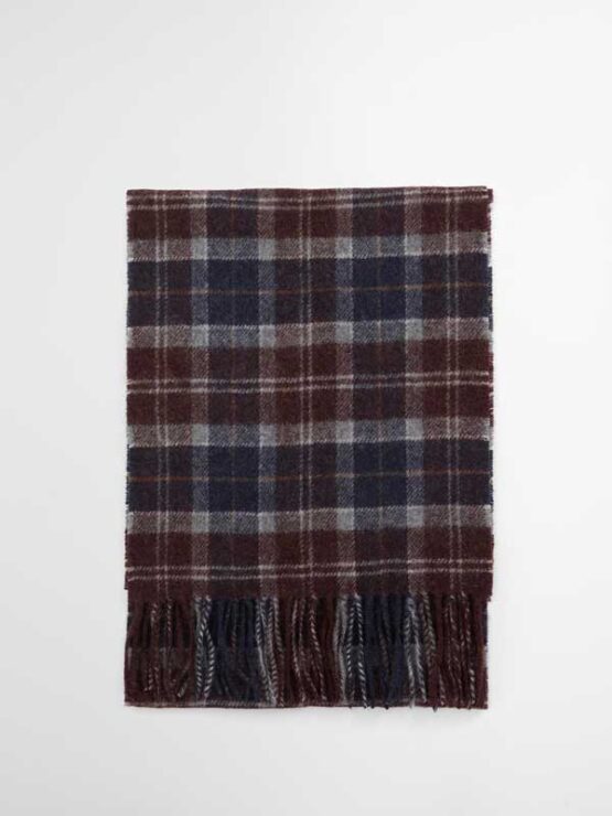 Barbour Schal Tartan Lammwolle Midnight Oak Tartan