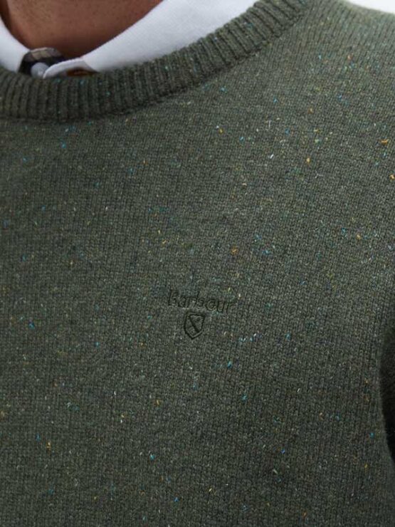 Barbour Essential Tisbury Crew Pullover mit Rundhalsausschnitt Forest – Bild 5