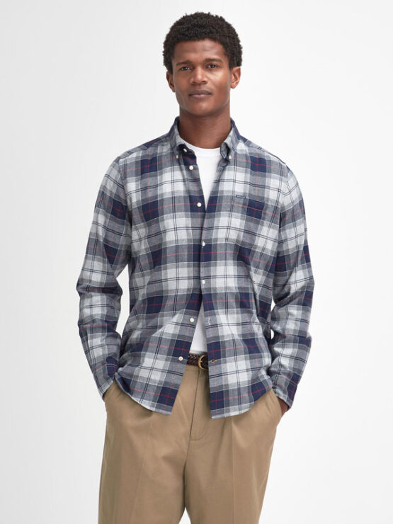 Barbour Fortrose Tailored Tartan Shirt Blue Granite – Bild 2
