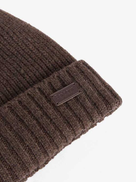 Barbour Carlton Beanie Mütze Mid Brown – Bild 2