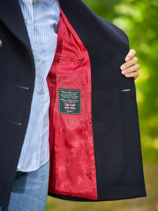 Damen Cabanjacke „Leonie“ Aus Woll-Kaschmir-Mix In Navy – Bild 5