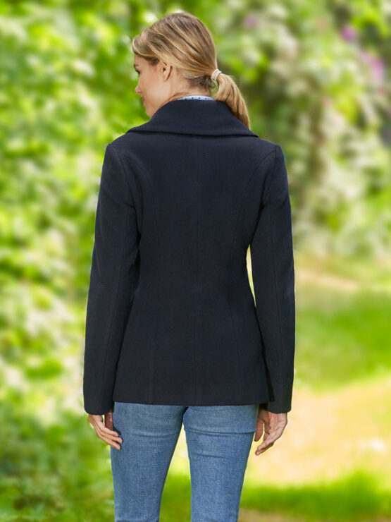 Damen Cabanjacke „Leonie“ Aus Woll-Kaschmir-Mix In Navy – Bild 6