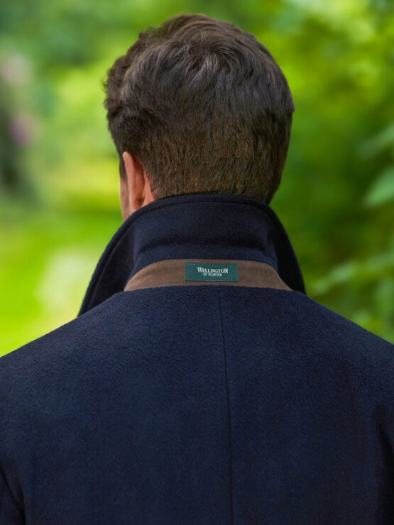 Langer Herrenmantel „Delchester“ Aus Woll-Kaschmir In Navy – Bild 3