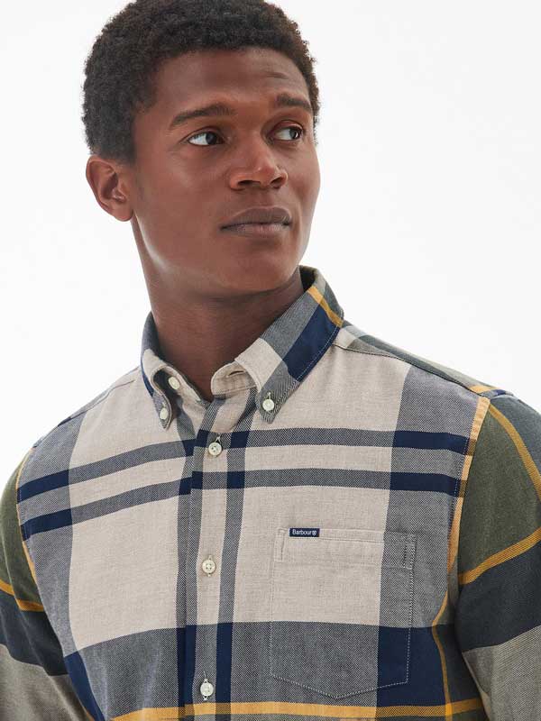 Barbour Dudoon Tailored Tartan Shirt Forest Mist – Bild 3