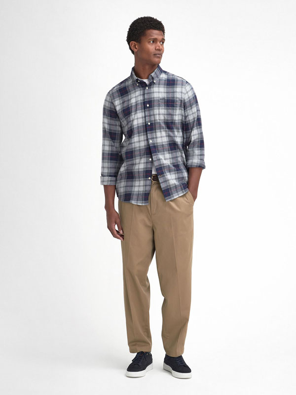 Barbour Fortrose Tailored Tartan Shirt Blue Granite – Bild 4