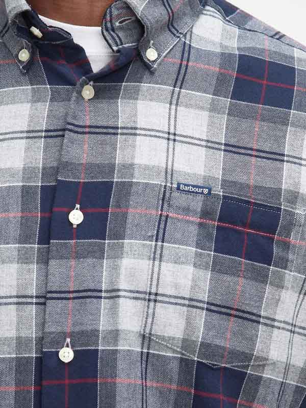 Barbour Fortrose Tailored Tartan Shirt Blue Granite – Bild 5