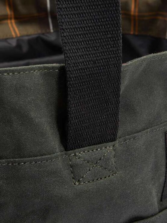 Barbour Field Wax Tragetaschen Sage/Classic – Bild 7