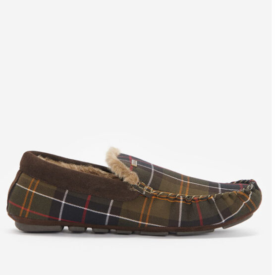 Barbour Monty Mokassin-Slipper aus recyceltem klassischem Tartan – Bild 2