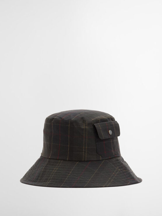 Barbour Scarlet Tartan Fischerhut Klassisch