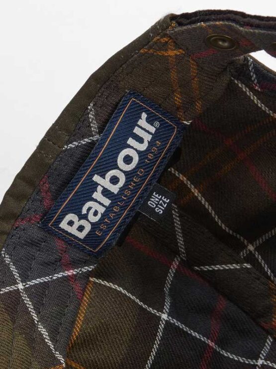 Barbour Ashby Cap Oliv/Braun – Bild 6